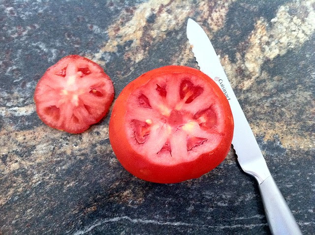 Cap Removed from Tomato