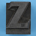 metal type letter Z