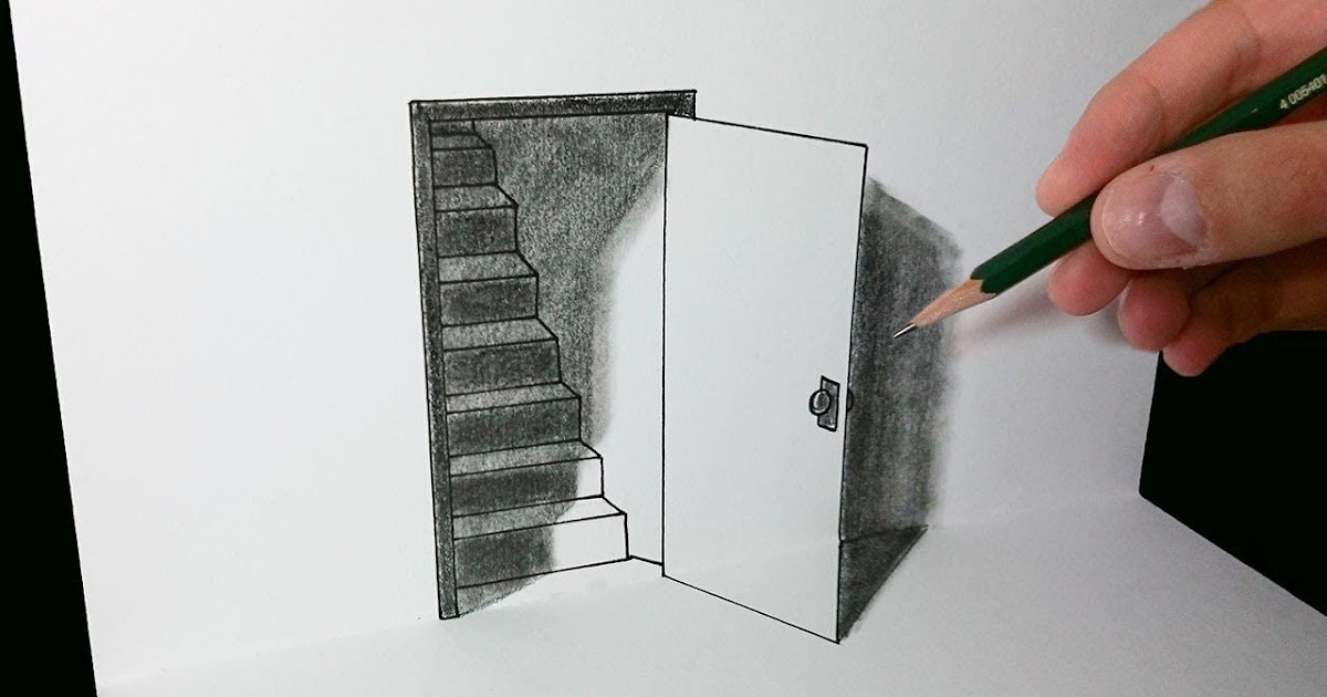 Dibujos Faciles A Lapiz En 3D : Dibujos a lapiz en 3d paso a paso