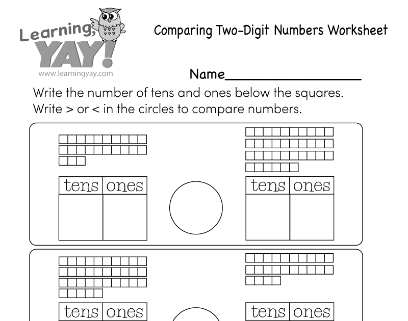 Tens And Ones Worksheet / Printable Counting Worksheet - Counting up to
