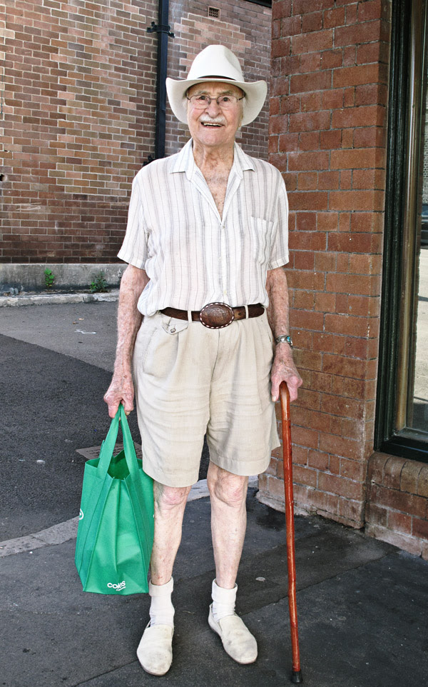 Senior Citizen Sartorial Splendor in The Rocks Sydney