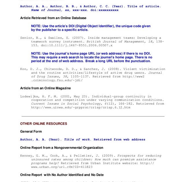 Convert Url To Apa Reference