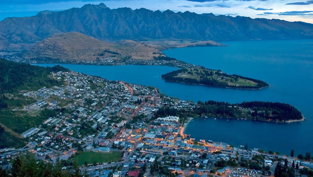 Queenstown at night