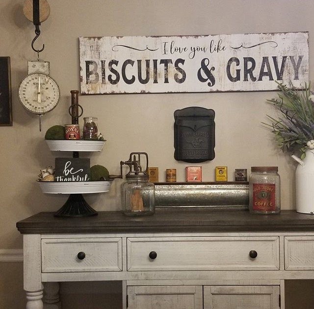Vintage Wall Decor Kitchen - kitchen