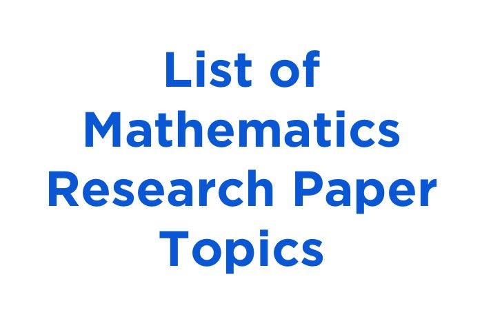 thesis title related to mathematics