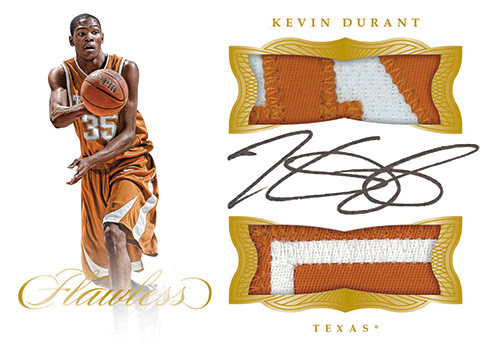 2017 Panini Flawless Collegiate Basketball Dual Patch Autograph