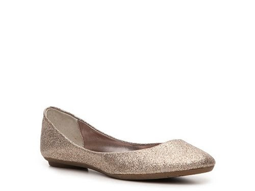steve madden gold glitter flats