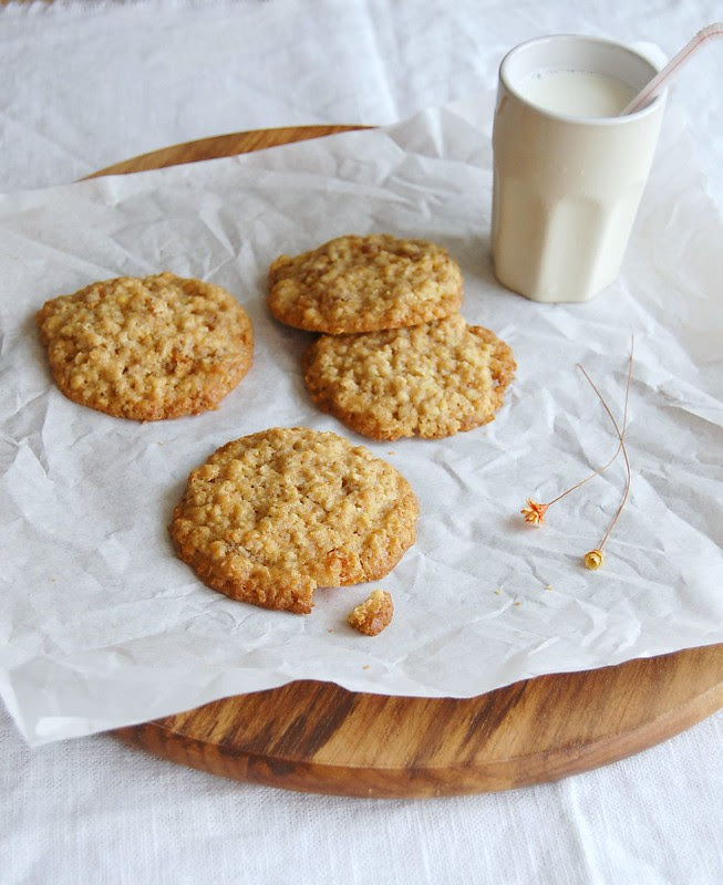 Zesty oaty cookies / Cookies cítricos de aveia
