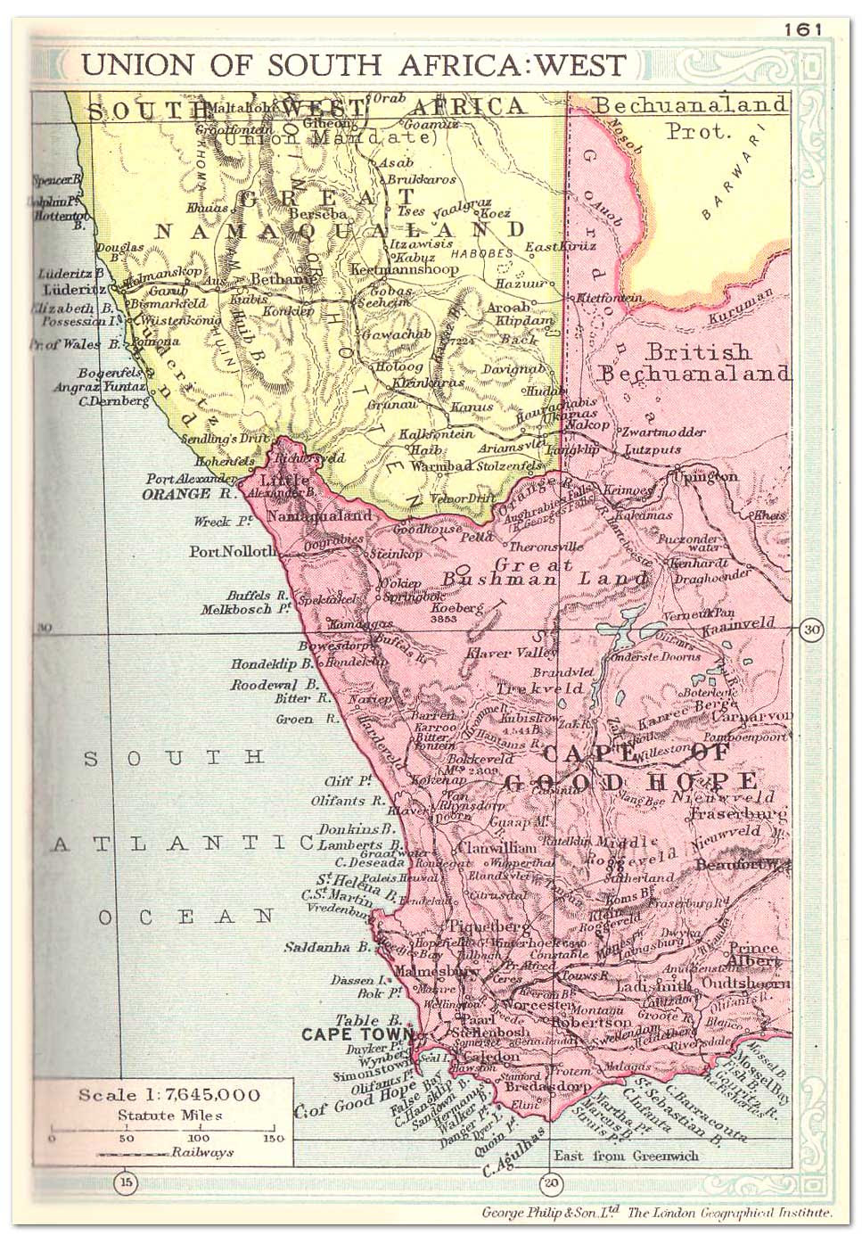 Map West Coast South Africa | Map Of Africa