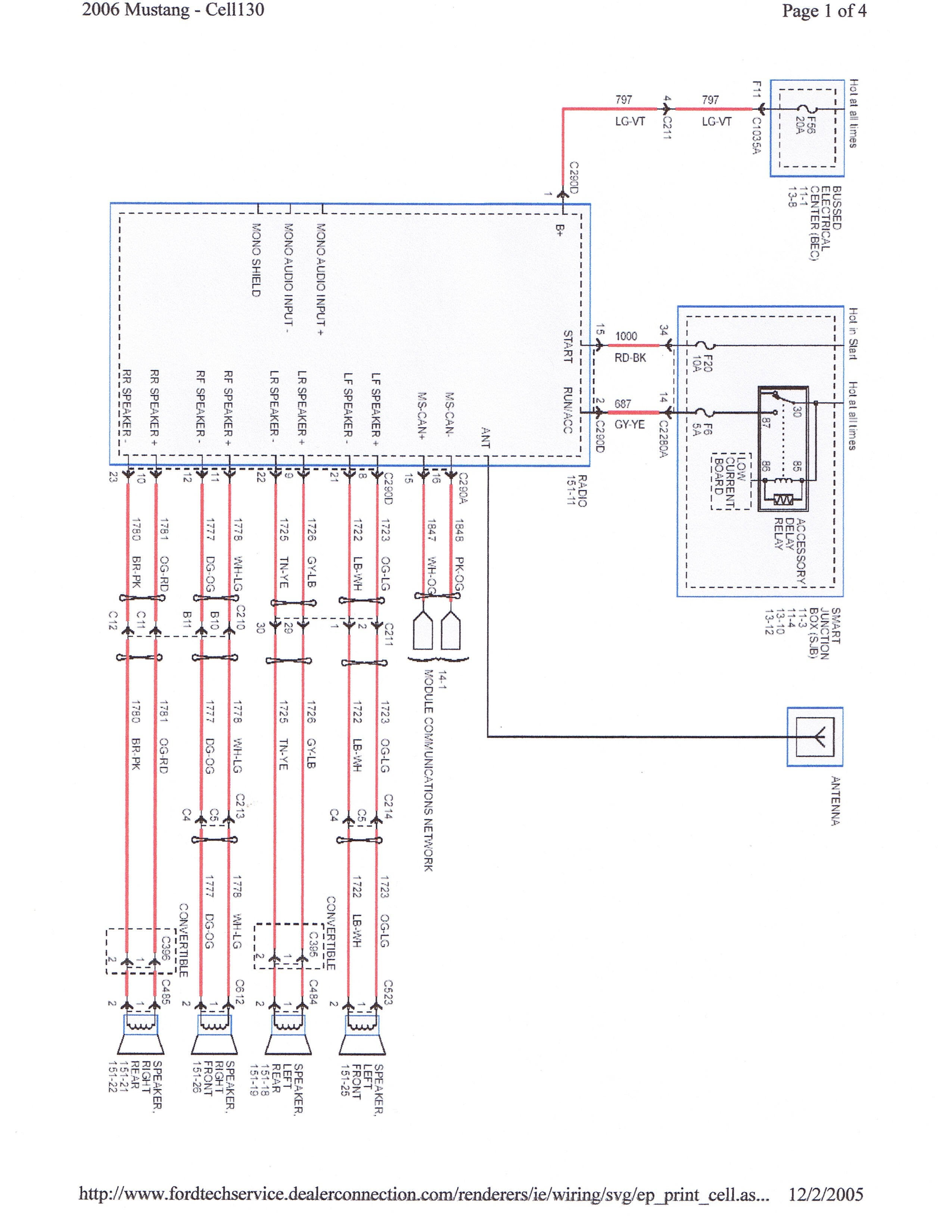 Ford Shaker 500 Factory Radio Wiring - Wiring Diagram