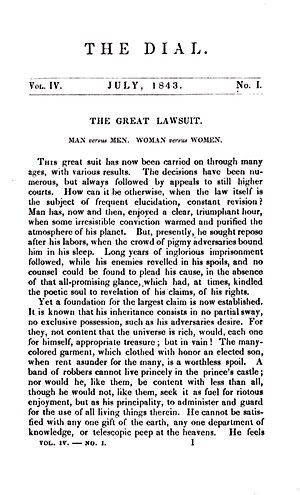 First page of "The Great Lawsuit" by...