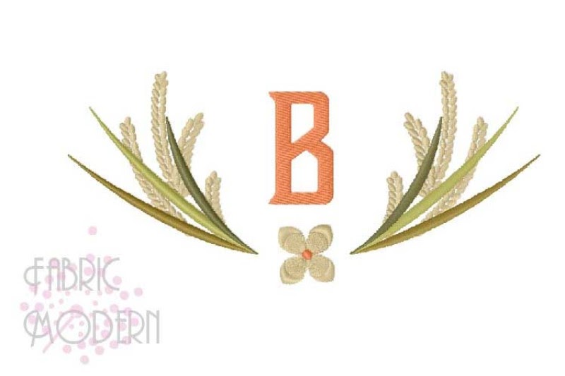 Download Free Wheat Wreath Embroidery Monogram Frame Wedding Design Border Wheat Sta Crafter File SVG Cut Files