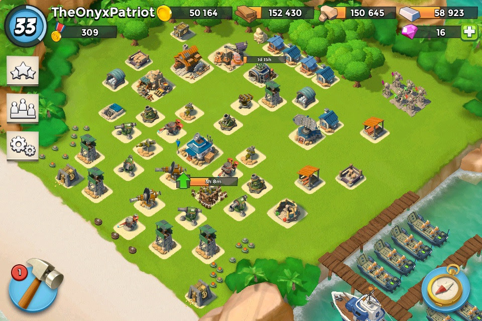 Boom Beach Layouts : Flawless playing is under your fingers