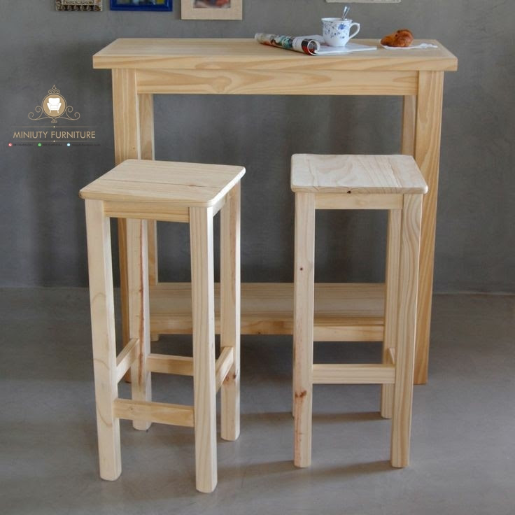 Kursi Cafe Minimalis Murah Kayu Jati Belanda Miniuty Furniture