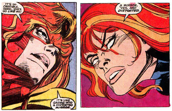 So it's a mirror...that's distorted? I just wanted to be clear on this.