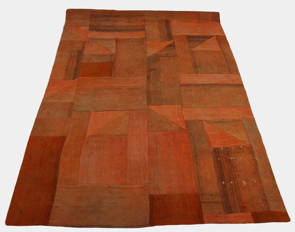 Burnt Orange Kitchen Rugs - Vibrant Rya Rug, 5' x 3'4" on OneKingsLane