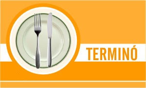 Posición de los cubiertos/servicios en terminó