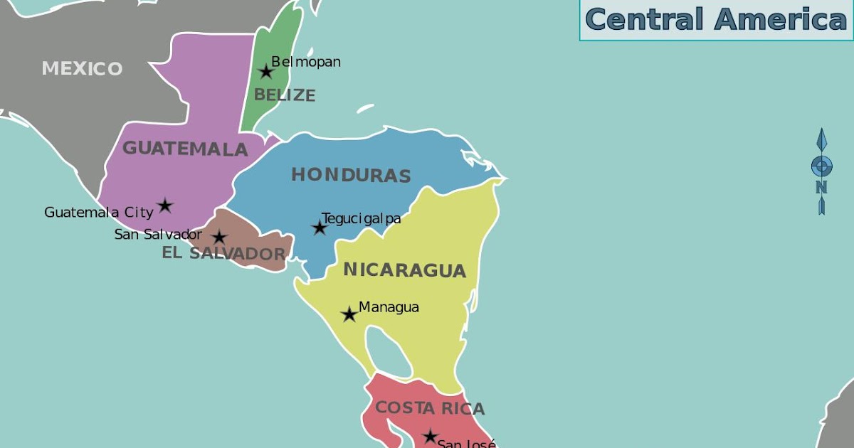 Nord Och Centralamerika Karta | Göteborg Karta