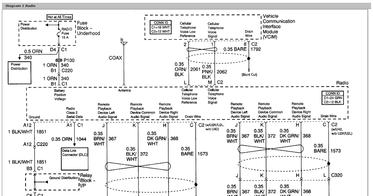 Chevrolet Colorado Truck Stereo Wiring - Wiring Diagram