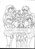 Coloring pages for Sailor Moon the pretty soldier.