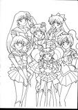 Coloring pages for Sailor Moon the pretty soldier.