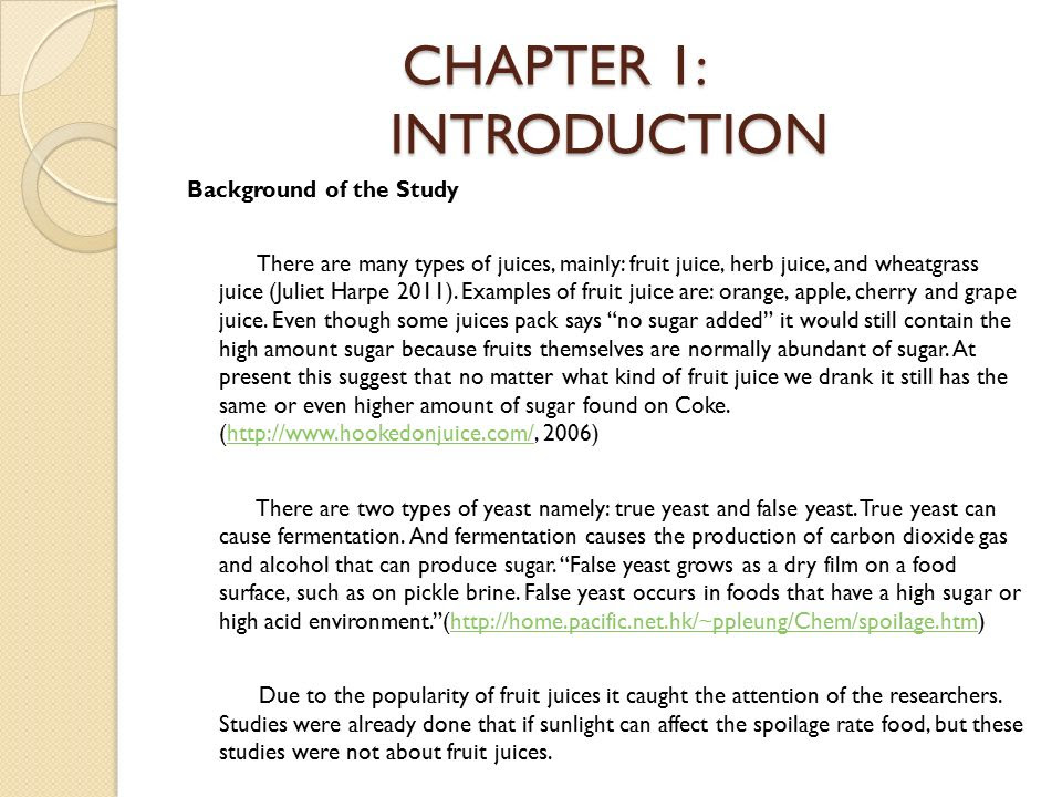 research chapter 1 format