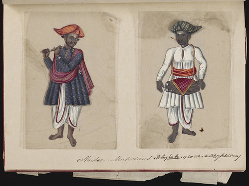 Hindoo musicians, Madura, 1837