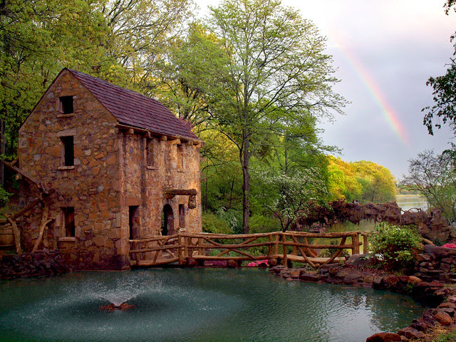 Old Mill and a rainbow