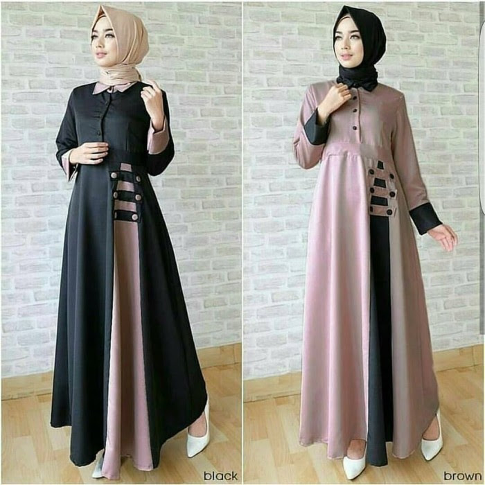 30 Model Baju Gamis Arab Terbaru - Model Baju Terbaru dan Update 2019