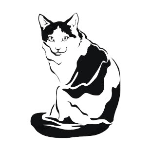 Images Of Cartoon Cat Sitting Down