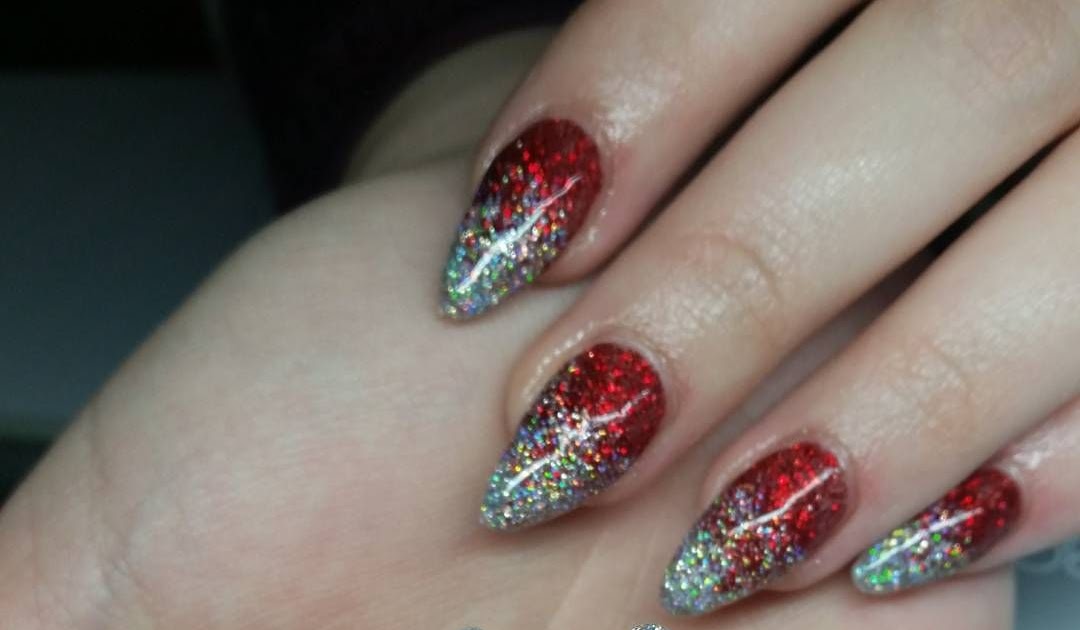 Red Ombre Acrylic Nails - wide 3