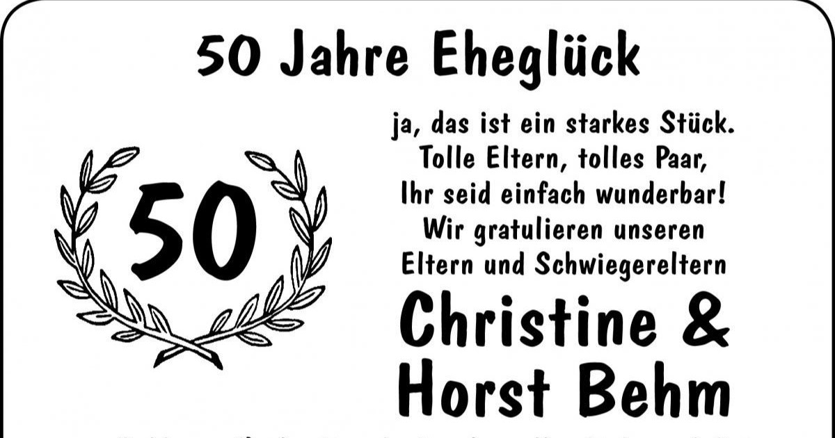Glueckwuensche An Die Eltern Zur Goldenen Hochzeit hochzeit