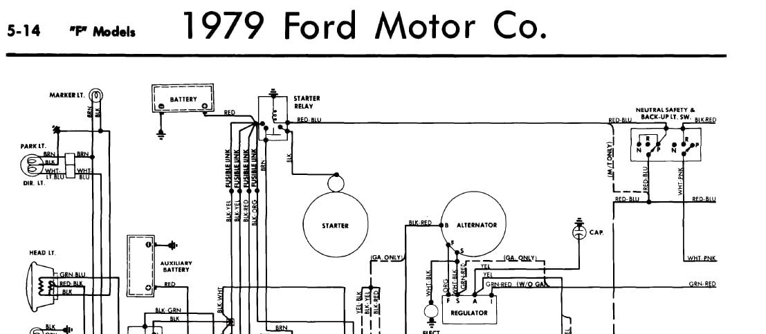 1977 Ford F100 Alternator Wiring Diagram / 77 Ford Wiring Diagram F250