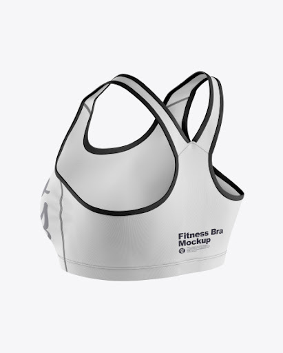 Download Free Sports Bra Mockup - Back Half Side View (PSD)