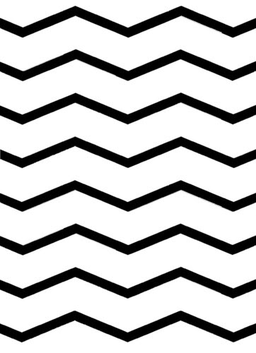 OVERLAY stretch chevron WHITE sized for A2 card