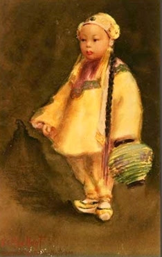 Chinese Girl Holding A Lantern Chinese Girl Holding A Lantern