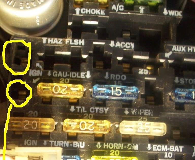 1981 Chevy Truck Fuse Box Diagram