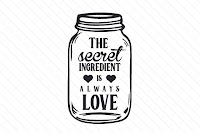 The Secret Ingredient Is Always Love Svg Cut Files Download Dachshund Silhouette Svg Free