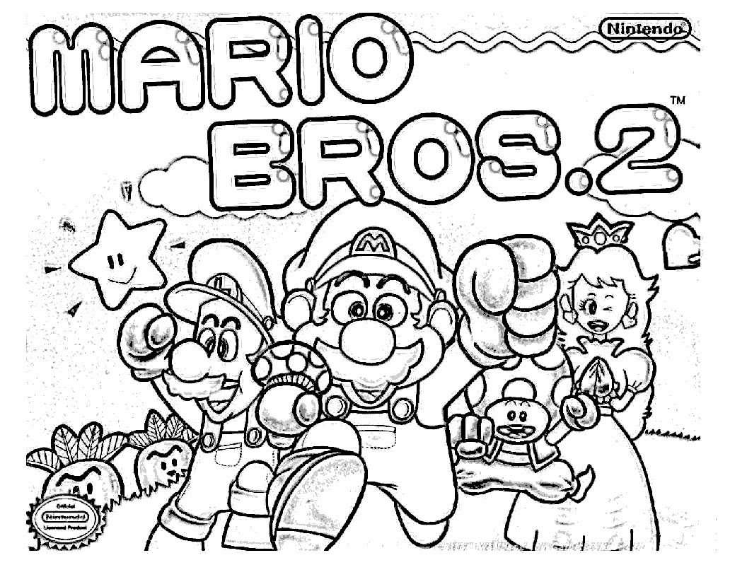 Coloriage Mario Anniversaire De Peach A Imprimer  30000 ++ collections