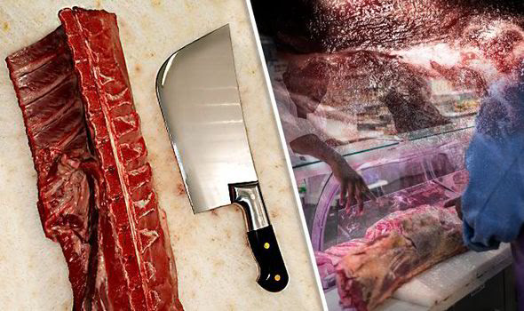 Human flesh served in restaurant