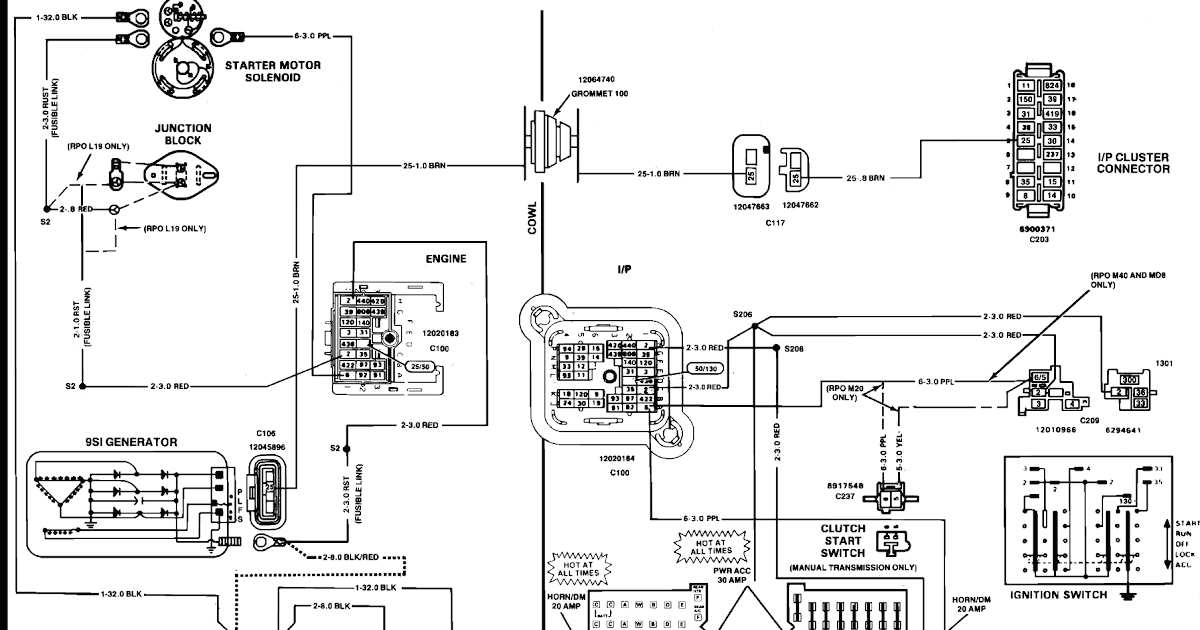 1989 S10 Wiring Diagram : 1989 Silverado Wiring Diagram / Diagram 1989 Chevy 1500 Wiring Diagram 1989 Chevy Silverado Backup Light Switch Location