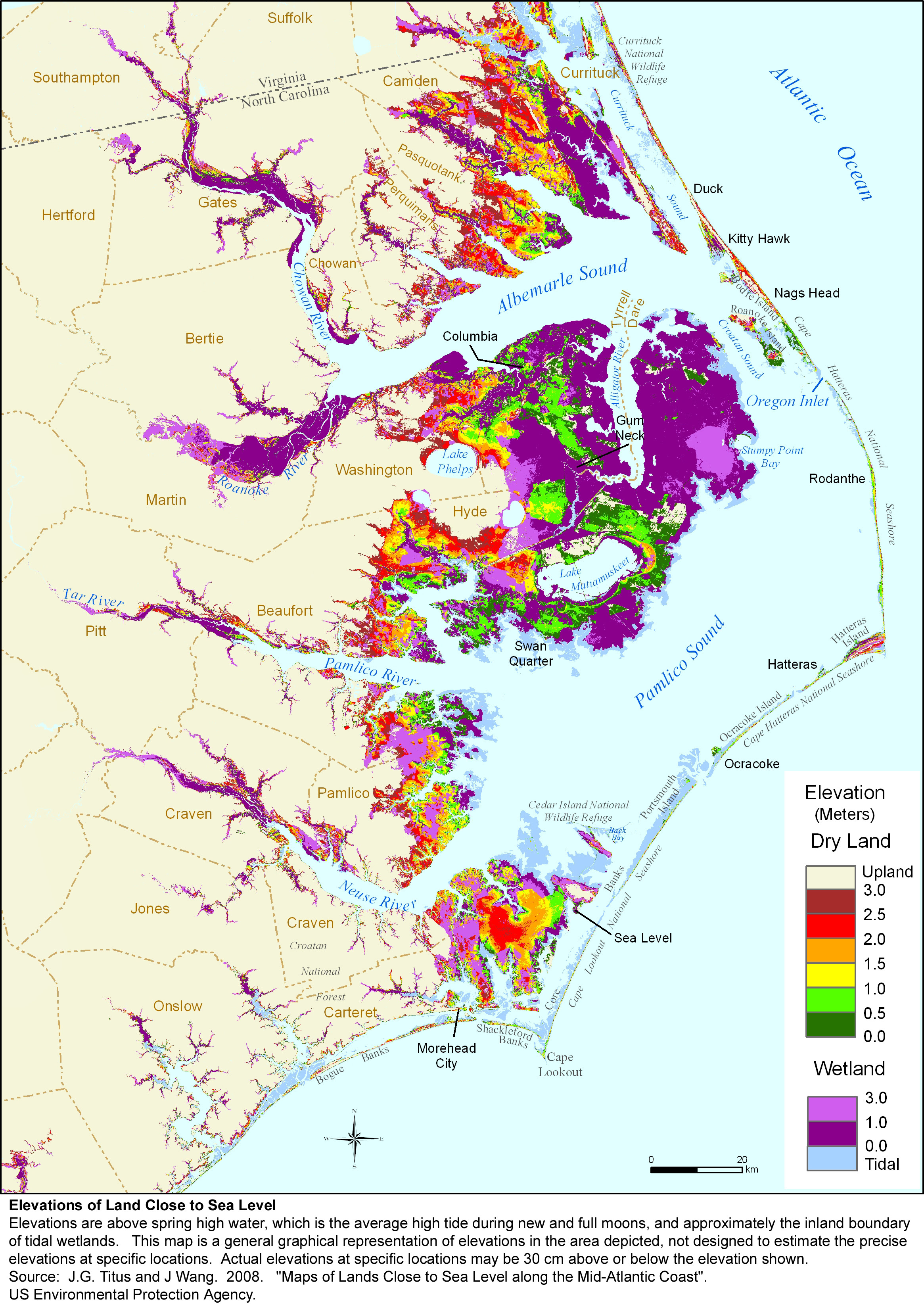 Elevation Map Of North Carolina - Maping Resources