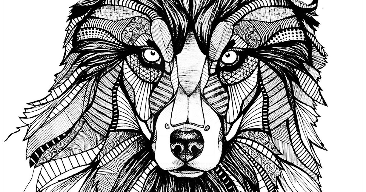 Abstract Animal Coloring Pages For Adults : Free Printable Abstract