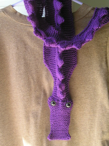 purple dragon scarf
