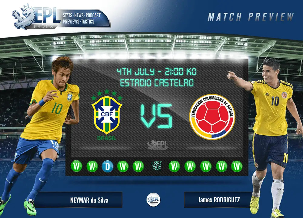 Brasil Colombia 2014 Brazil vs Colombia 2014 World Cup Quarter Final