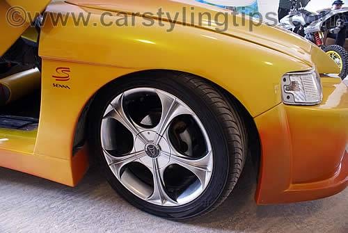 Modify Car Honda Crx Lambo Door Kit And Alloy Wheel