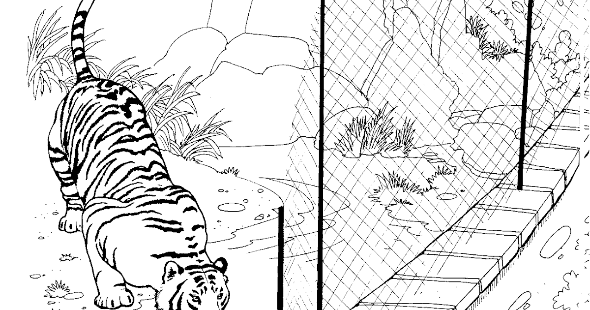 Free Printable Zoo Coloring Pages For Kids - Coloring Pages