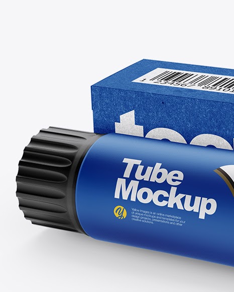 Download Cylinder Tube Packaging Mockup Matte Toothpaste Tube Kraft Paper Box Mockup In Tube Mockups On Yellowimages Mockups