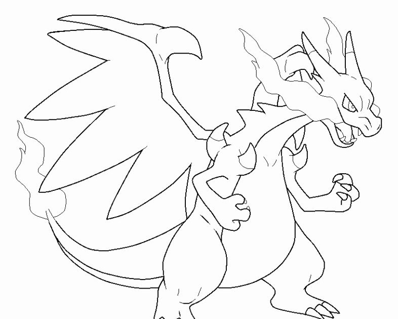 Mega Charizard X And Y Coloring Pages - Richard Fernandez's Coloring Pages