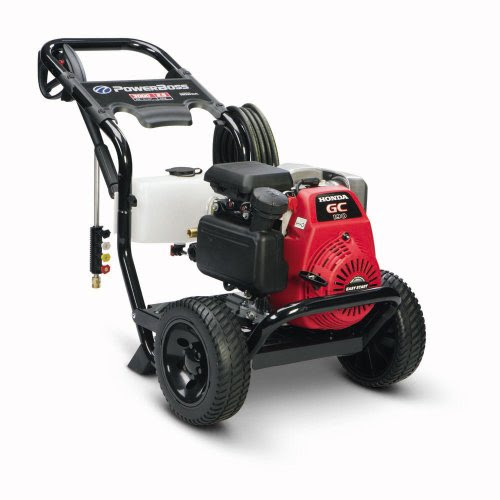 Electric Pressure Washer Power Boss 020309 3,000 psi 2.5 GallonPerMinute Honda GC190 Gas